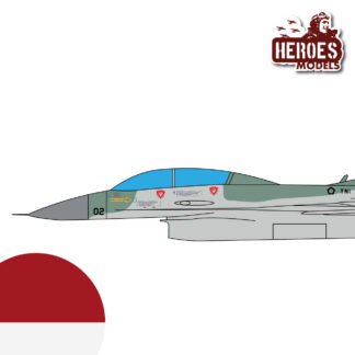 1/144 F-16B | Indonesian Air Force | ONE SHOT DECAL