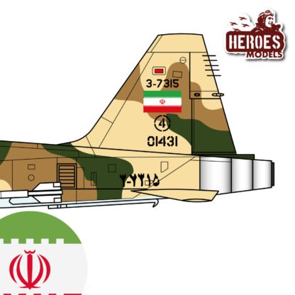 1/144 F-5E Tiger II | IRIAF | ONE SHOT DECAL - Image 2