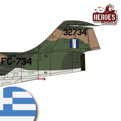 1/144 F-104G | Hellenic Air Force  | ONE SHOT DECAL - Image 2