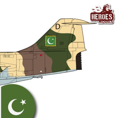 1/144 F-104A | Pakistan Air Force | ONE SHOT DECAL - Image 2