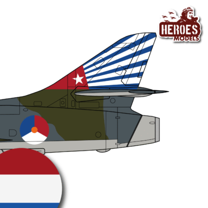 1/144 Hunter F.Mk.4 | 322th Squadron RNLAF | ONE SHOT DECAL - Image 2