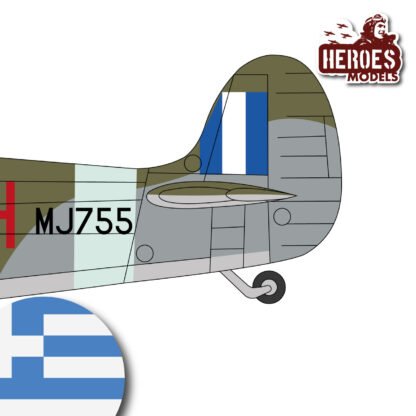 1/144 Spitfire MK.IXc | Hellenic Air Force | ONE SHOT DECAL - Image 2