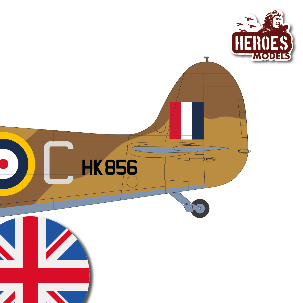 1/144 Spitfire Mk.1a | Middle East Training School | ONE SHOT DECALS - Image 2