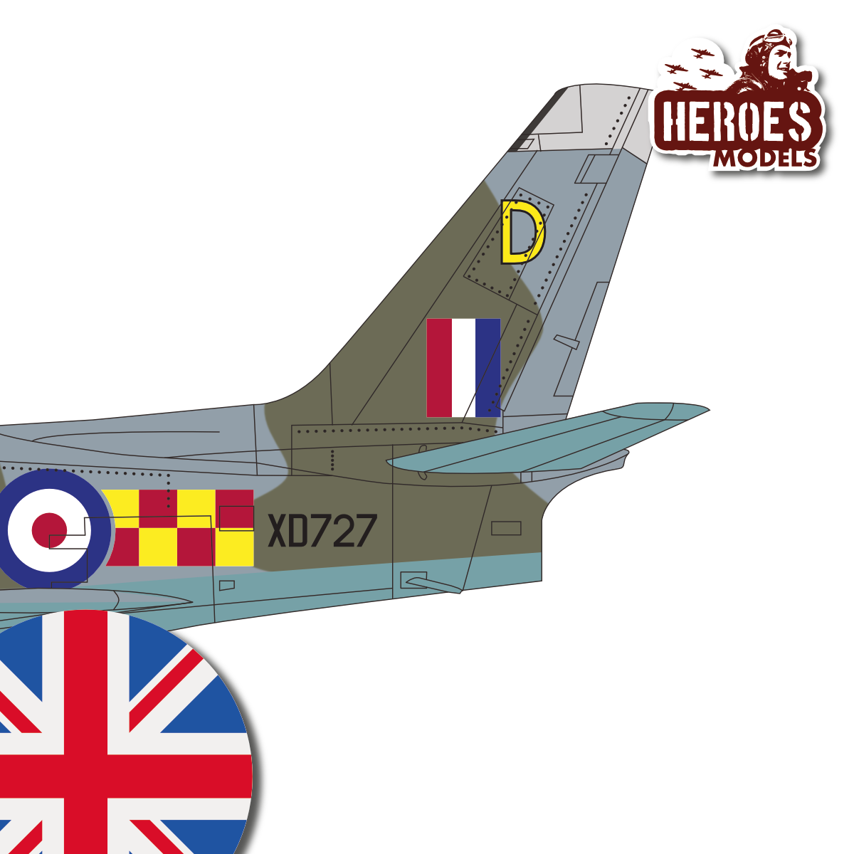 1/144 Sabre F.4 | N.92 Squadron RAF | ONE SHOT DECALS - Image 2