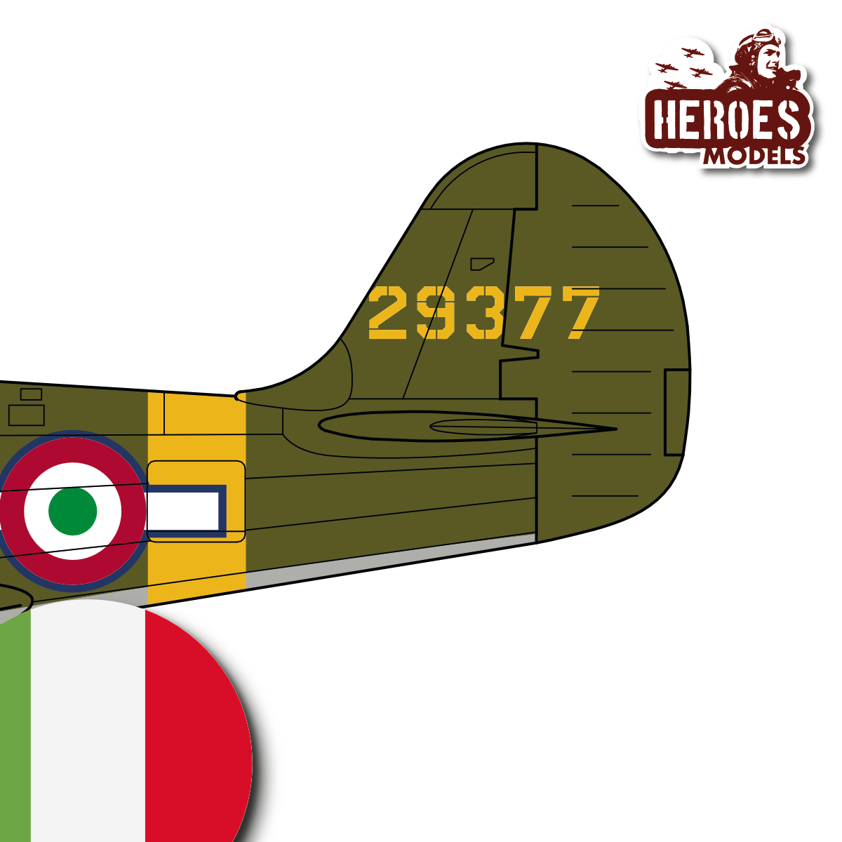 1/144 P-39N-1 | Italian Air Force | ONE SHOT DECALS - Image 2